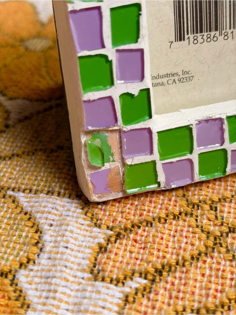 🍇🧩✨ Vintage Y2K Aztec Collection Mosaic Tile Mini Frame ✨🧩🍇